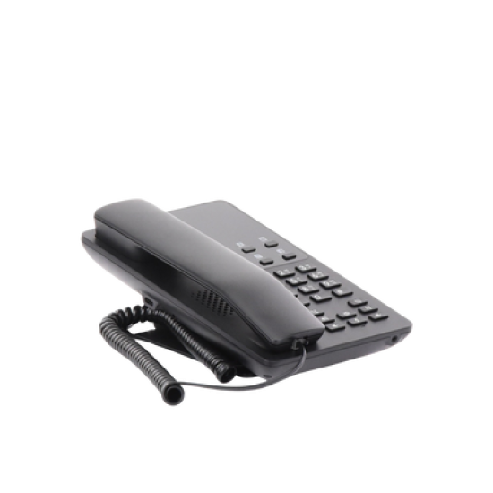 Teléfono IP Hotelero, 2 líneas SIP con 2 cuentas, codec Opus, IPV4/IPV6, color negro, con gestión en la nube GDMS