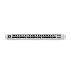 UniFi Switch Enterprise administrable capa 3, 48 puertos 2.5GbE RJ45 POE+, 4 puertos 10G SFP+, 720W, con pantalla táctil de 1.3