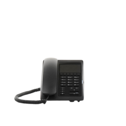 (H5W Color Negro)Teléfono IP WiFi para Hotelería, profesional de gama alta con pantalla LCD de 3.5 pulgadas a color, 6 teclas programables para servicio rápido (Hotline) PoE 