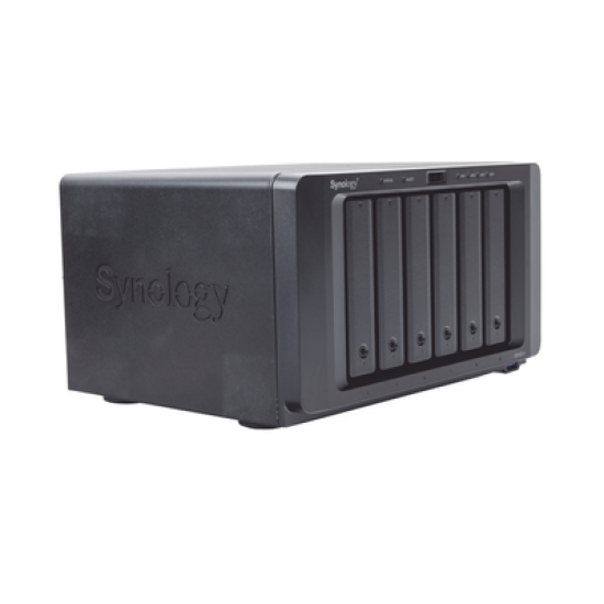 Servidor NAS de 6 Bahías (Expandible a 16 Bahías) / Hasta 288 TB / 4 GB RAM / Servicio Nube Gratis (P2P) / Administración Remota y Respaldo Programado