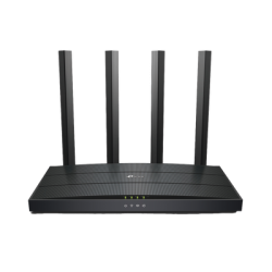 Router WiFi 6 AX 1500Mbps / MU-MIMO 2X2 y OFDMA / 1 Puerto WAN 10/100/1000 Mbps / 3 Puertos LAN 10/100/1000 Mbps / 4 Antenas / Conexión Inalámbrica OneMesh