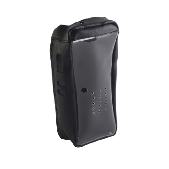 Funda de piel reforzada con visor frontal transparente, para radios NX-200, NX-300.