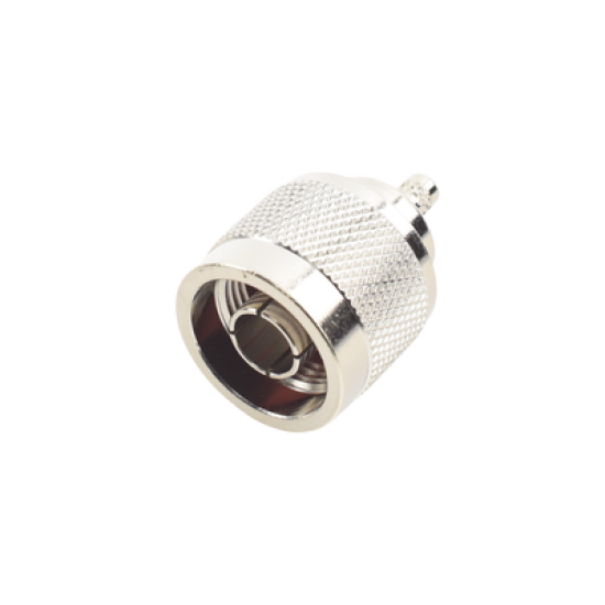 Conector N Macho Inverso de Anillo Plegable para cables RG-58/U, RG-142/U.