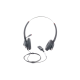 Diadema binaudal (duo) con tecnología antishock para teléfonos IP FANVIL y Polycom con micrófono de cancelación de ruido, larga durabilidad 