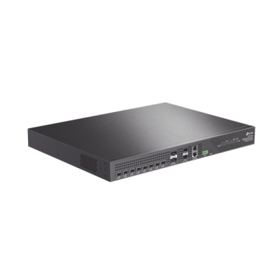 Deltra Stream - OLT de 8 Puertos XGSPON & GPON Combo / Conexión Hasta 2,048 ONUs / 2 Puerto 40G QSFP+ Uplink / 2 Puertos SFP+ 10G Uplink / Fuentes Redundantes AC-AC (incluidas) /  Administración desde la Nube Sin Costo (DPMS)