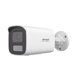 [Dual Light + ColorVu] Bala IP 4 Megapixel / Lente 4 mm / 50 mts IR + 50 mts Luz Blanca / Micrófono Integrado / ACUSENSE Lite / Exterior IP67 / WDR 120 dB / PoE / Micro SD / ONVIF