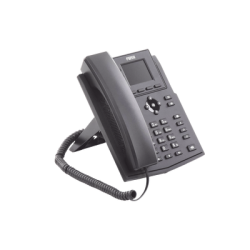 Teléfono IP Wi-Fi empresarial para 4 líneas SIP con pantalla LCD de 2.4 pulgadas a color, Opus y conferencia de 3 vías, PoE.