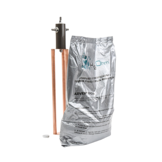 Electrodo para corriente máxima de 45 Amp. con Filtro y Compuesto H2Ohm.