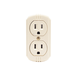 Contacto Dúplex 127 Vca, 15 A Max. Para Sobreponer (Sin perforar la superficie).