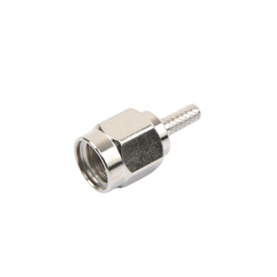 Conector SMA Macho de anillo plegable para cable RG-174/U, BELDEN 8216,