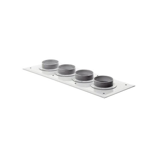 Placas pasamuro con capacidad de 4 botas de 4