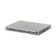 Switch Core Administrable Capa 3 con 48 puertos Gigabit + 4 SFP+ para fibra 10Gb, gestión gratuita desde la nube.