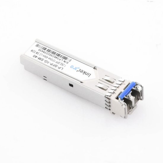 Transceptor Óptico SFP (Mini-Gbic) / Monomodo 1310 nm / 1.25 Gbps / 1000BASE-EX / Conectores LC/UPC Dúplex / DDM / Hasta 40 km 