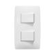 Apagador Doble de 127 V~60 Hz 10 A/ Color Blanco.
