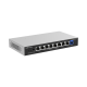 e-Lighten ONU / Switch Hibrido, Capa 2 con un Puerto PON 1G y 8 Puertos Ethernet 1G hasta 100 Clientes
