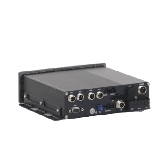 DVR Móvil 1080p (2 Megapixel) / 4 Canales TURBO / Sensor G / Compatible IA / Soporta 2 HDD / Alarmas I/O / Salida de Video / Incluye 1 SSD de 1 TB