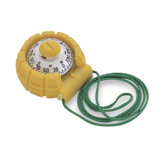 Brújula de mano serie sport en color amarillo 