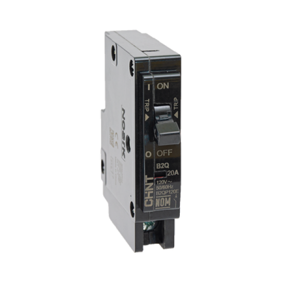  Interruptor Termomagnético Enchufable, Serie: B2Q, 1P, 20A, 120/240V (SKU:1002263) 