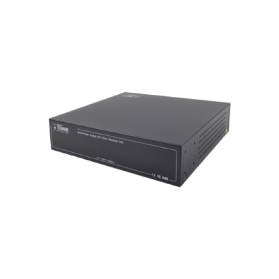 Kit de TRANSCEPTOR ACTIVO DE 8 CANALES / VIDEO+PODER en un solo Cable UTP / 150 metros en 4K, 200 metros en 5 MP/ Envía 36 Vcc y Recibe 12 Vcc / TODO INCLUIDO PARA RACK / Compatible con cámaras HD-TVI/CVI/AHD/CVBS / INSTALACIÓN LIMPIA