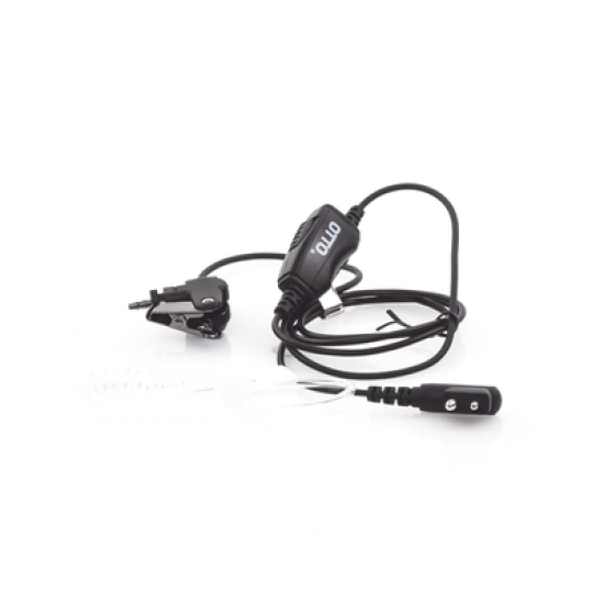 Micrófono-Audífono de 1 cable con tubo acústico para radios DEP450, EP450, MAGONE y TC500/600/700, PD506