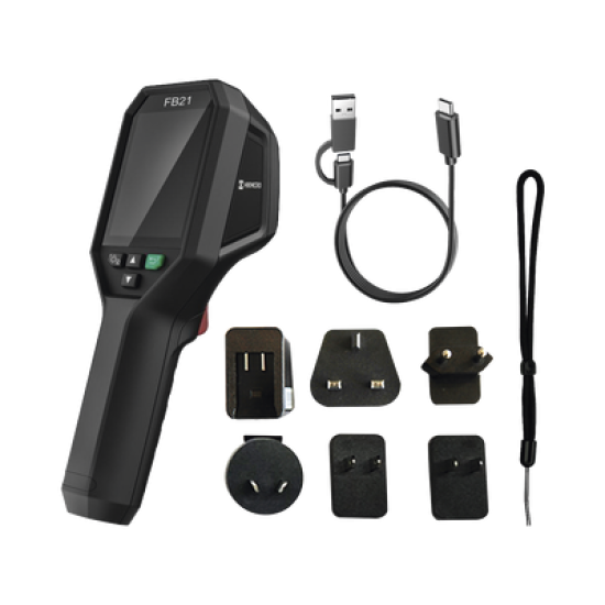 FB21 - Cámara Termográfica Profesional para Bomberos/ Lente Térmico 3.6 mm (256 × 192) / Lente Optico 2 Megapixel / WiFi / IP65 / Hasta 6 Horas de Funcionamiento Continuo