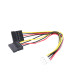 Cable Doble de Corriente SATA / Compatible con DVR´s epcom y HIKVISION / 15 cm de Longitud