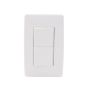 Apagador Escalera Doble de 10 A/ 127 V CA ~ 60 Hz / 1 1/2 Módulos / Color Blanco.