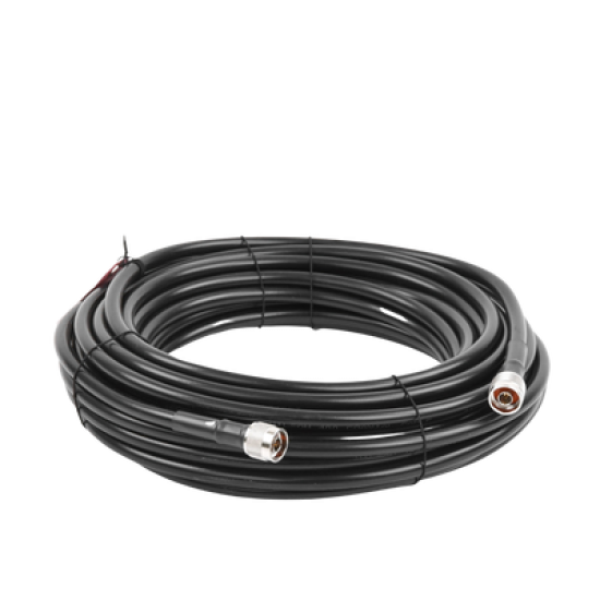 Jumper Coaxial de 50 Ohm con Cable Wilson-400 | Conector N Macho en los extremos | 15.24 metros de longitud.