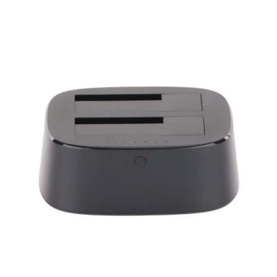 Base USB 3.0 para Disco Duro de Doble Bahía | Soporta Discos SATA de 2.5' & 3.5´ | Soporta discos de 12TB | Compatible con UASP, SATA 3.0 | Con adaptador de corriente 12V3A | Cable USB 1M | Alta Velocidad | Modo Clonación.