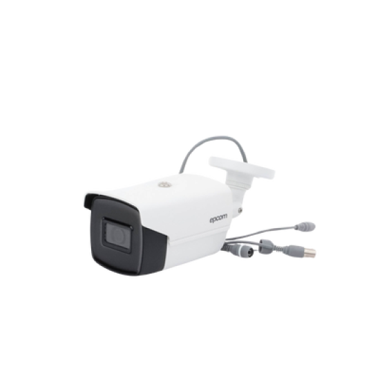 Bala TURBOHD 4K (8 Megapixeles) / Gran Angular 102º / Lente 2.8 mm / Exterior IP67 / IR EXIR 60 mts / dWDR