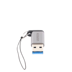Adaptador USB 3.0 Macho a USB-C 3.1 Tipo C Hembra |Carga y Sincronización de Datos | Admite Corriente de 3A | Transferencia de hasta 5 Gbps | Amplia Compatibilidad | Chip VL160 | Caja de Aluminio | Color Gris