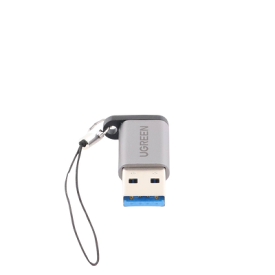Adaptador USB 3.0 Macho a USB-C 3.1 Tipo C Hembra |Carga y Sincronización de Datos | Admite Corriente de 3A | Transferencia de hasta 5 Gbps | Amplia Compatibilidad | Chip VL160 | Caja de Aluminio | Color Gris