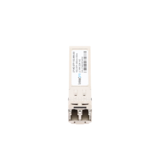 Transceptor Óptico Industrial SFP+ (Mini-Gbic) / Multimodo 850 nm / 10 Gbps / 10GBASE-SR / Conectores LC/UPC Dúplex / DDM / Hasta 550 m 