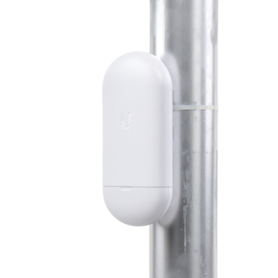 NanoStation airMAX Loco5AC CPE hasta 450 Mbps, 5 GHz (5150 - 5875 MHz), con antena integrada de 13 dBi, no incluye adaptador PoE