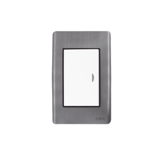 Apagador Sencillo de 10 A 127 V CA ~ 60 Hz / Placa de Acero.