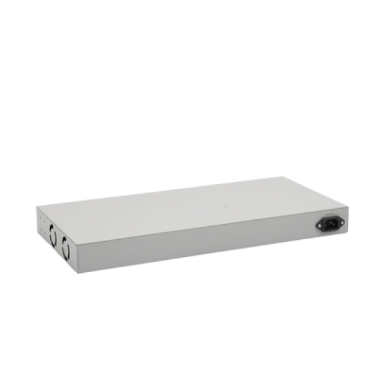 WebSmart Switch, 24 puertos PoE+ 10/100 Mbps + 2 puertos 10/100/1000 Mbps + 2 SFP Gigabit Combo, 193 W