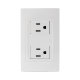 Contacto Dúplex de 127 V~60 HZ 15 A / Color Blanco.