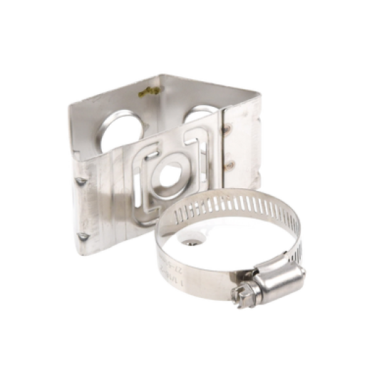 Adaptador de sujetadores de presión. Instalación en un tubo con diámetro de 1