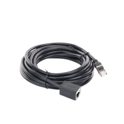 Cable de Extensión Cat6 RJ45 F/UTP / Macho a Hembra / 5m / Método de conexión 568B / Velocidad de transmisión 1000Mbps / Ancho de banda del canal 250MHz /Caja de Cobre / Negro