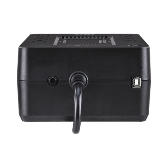 UPS de 650 VA/390 W, Topología Standby con Modo Ahorrador ECO, Entrada 120 Vca NEMA 5-15P, Con 8 Tomas NEMA 5-15R 