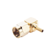 Conector SMA Macho en Ángulo Recto Para RG-174/U, Grupo B, Oro/ Oro/ Teflón.