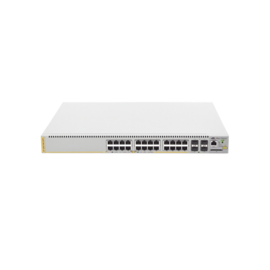 Switch PoE+ Administrable CentreCOM GS970M, Capa 3 de 24 Puertos 10/100/1000 Mbps + 4 SFP Gigabit, 370 W