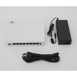 ONU Dual EPON/GPON / 8 Puertos PoE 802.3at Gigabit / Wi-Fi Doble banda 2.4 y 5 GHz /  1 Puerto SC/UPC