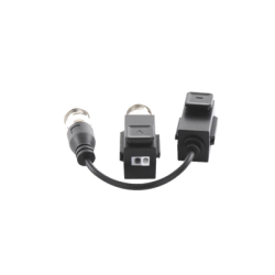 Kit de Transceptor (Balluns) TURBOHD con Boton Push / Hasta 8 MP (4K) / 100% Cobre / Soporta HD-TVI / AHD / CVI / CVBS / Audio por Coaxitron / Datos para Menu de Configurar de Cámaras 