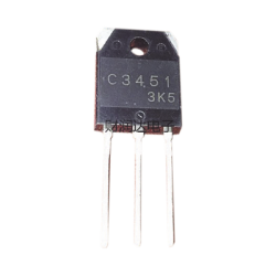 Transistor de Potencia en Silicio tipo NPN, 500 Vc-b, 15 A. 100 Watt, TO-3PA .