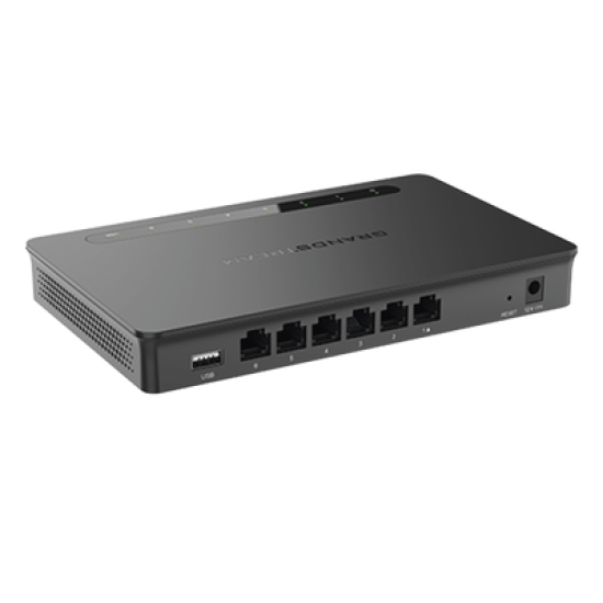 Router Gigabit VPN / Balanceador de cargas / 30,000 sesiones NAT /  6 puertos 10/100/1000 Mbps (WAN/LAN) / Compatible con GWN Cloud.
