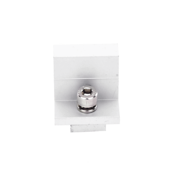 Sujetador final 35 mm para montaje de paneles solares en riel7