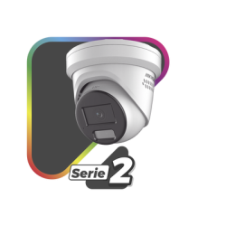 [Dual Light + ColorVu] Turret IP 8 Megapixel /  Lente 2.8 mm / 40 mts IR + 40 mts Luz Blanca / Exterior IP67 / Luz Intermitente y Alerta de Audio / Micrófono Integrado / Videoanaliticos (Filtro de Falsas Alarmas) / ACUSEARCH
