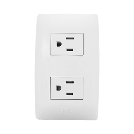 Contacto Dúplex de 127 V~60 HZ 15 A / Color Blanco.