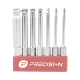 Juego de 7 Puntas Hexagonales / Allen, Milimétricas con Cabeza Redonda  para Destornillador de entrada Hexagonal de 1/4